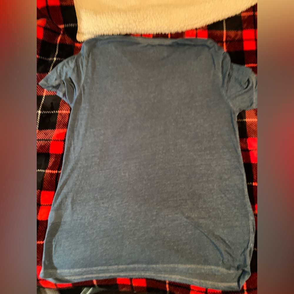 Lucky Brand Blue Motorcycle Graphic Tee - Picture 5 of 6